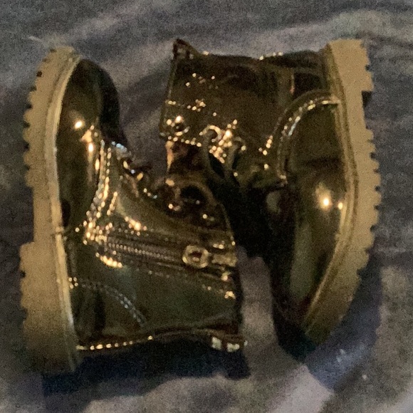 Patent Combat Boots - Picture 4 of 7